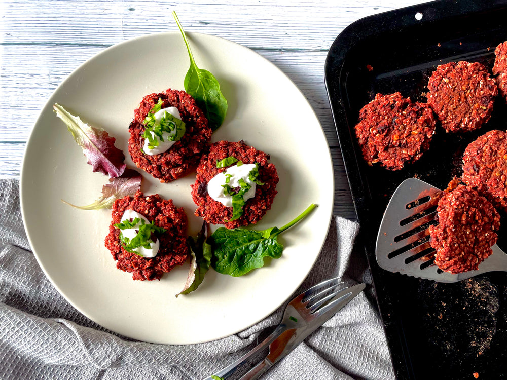Beetroot and Lentil Patties