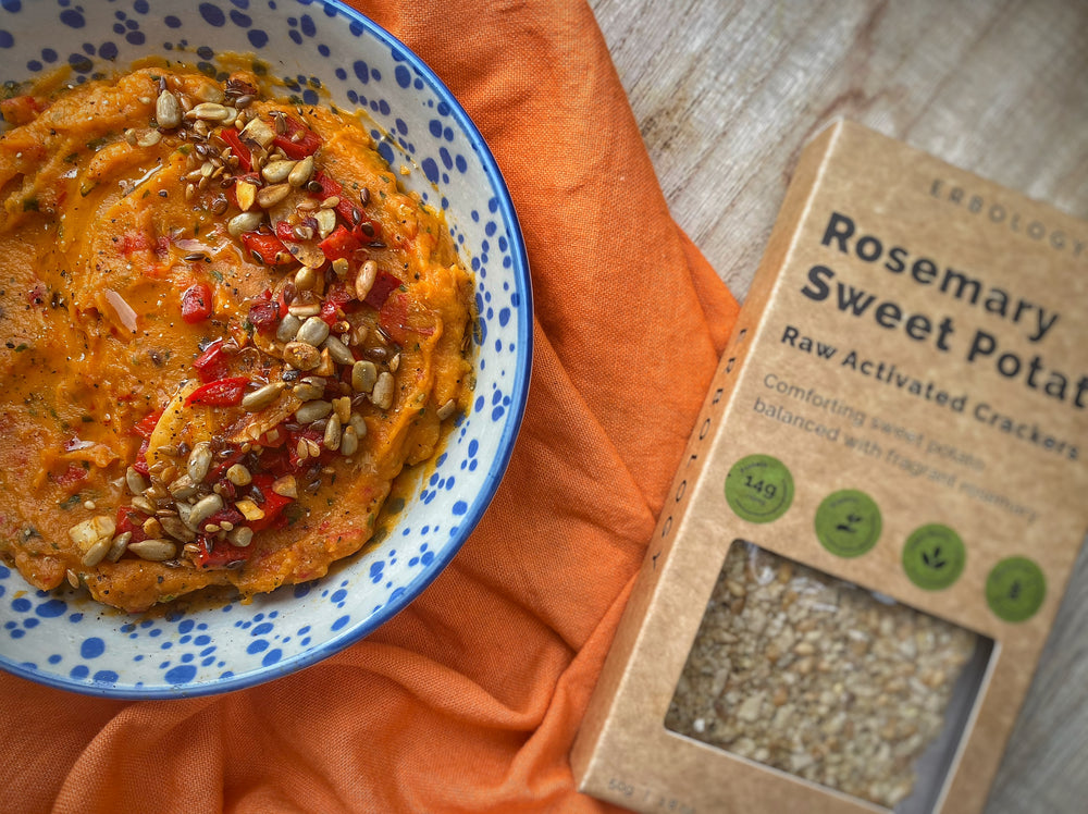 Sweet Potato And Red Pepper Harissa Dip