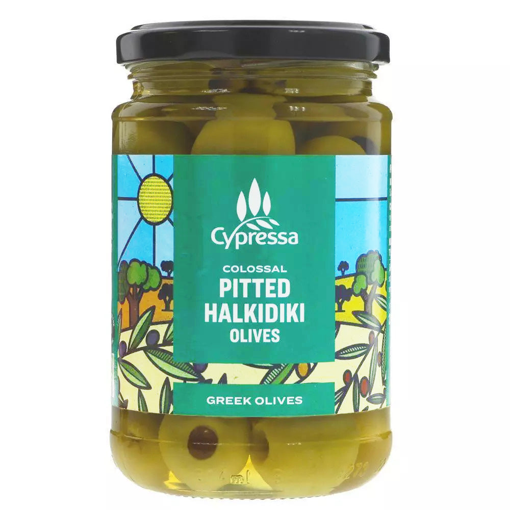 Cypressa Pitted Colossal Halkidiki Olives in Brine 315g – WellEasy