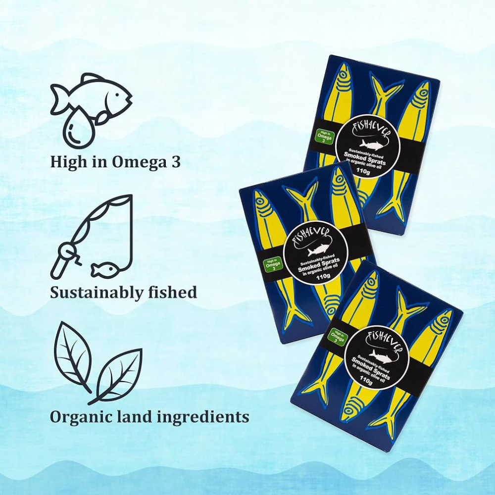 Fish4Ever Smoked Sprats in Organic Olive Oil 110g – WellEasy