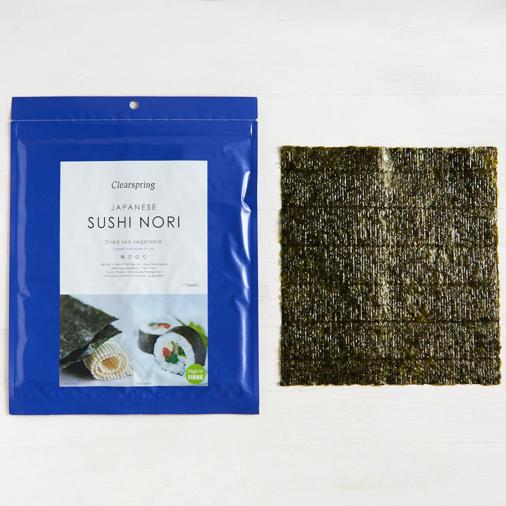 Clearspring Nori Sushi Sheets Toasted 7 Sheets – WellEasy