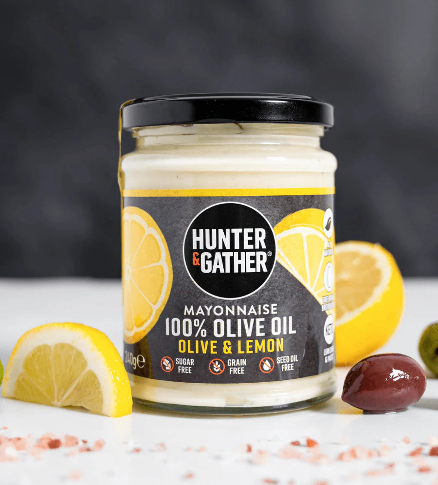 Hunter & Gather Olive & Lemon Olive Oil Mayonnaise 240g WellEasy