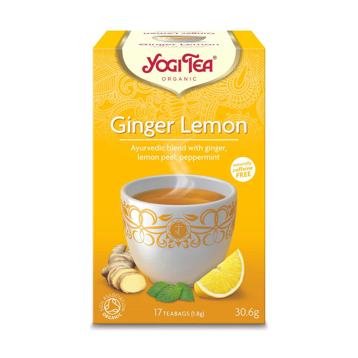 Yogi Tea Organic Ginger Lemon Tea 17 Bags WellEasy
