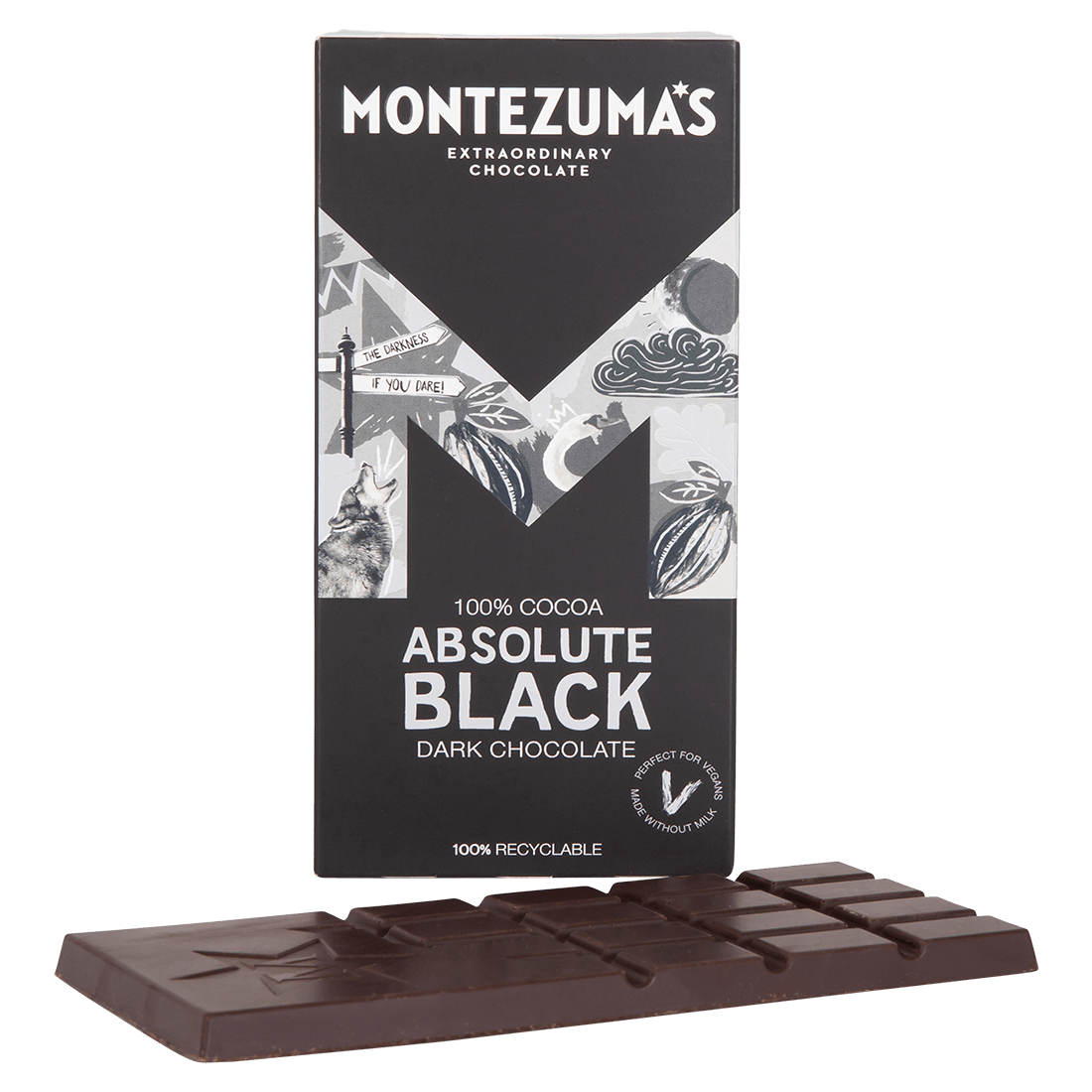 Montezuma's Absolute Black 100% Chocolate Bar 90g – WellEasy