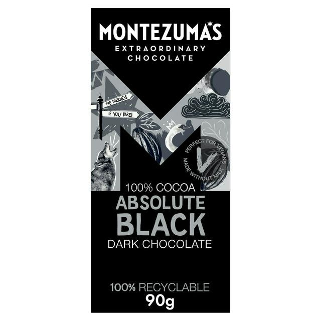 Montezuma's Absolute Black 100% Chocolate Bar 90g – WellEasy