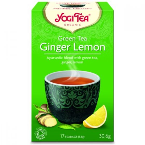 Yogi Tea Green Tea Ginger And Lemon 17 Bags Welleasy 7653
