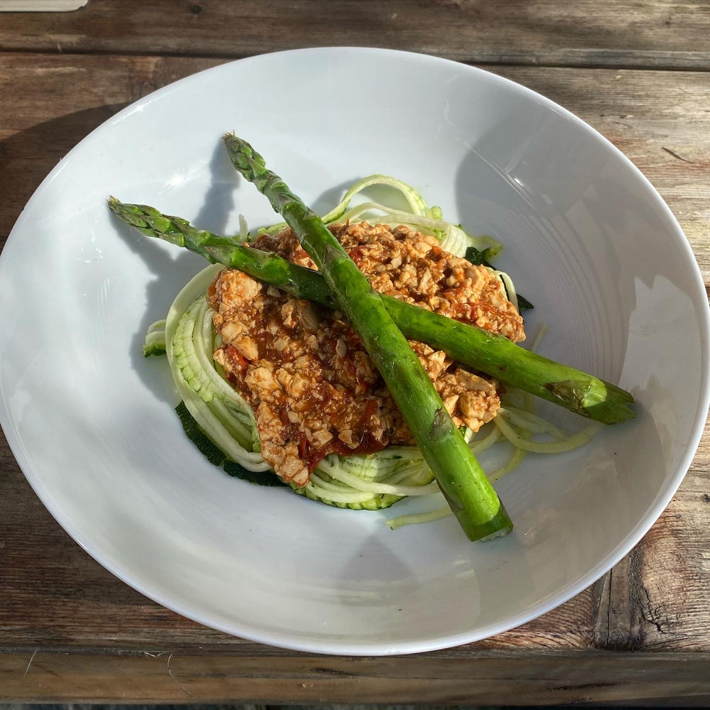 Miso Baked Tomato Tofu