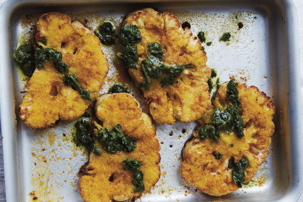 Polenta Cauliflower ‘Steaks’