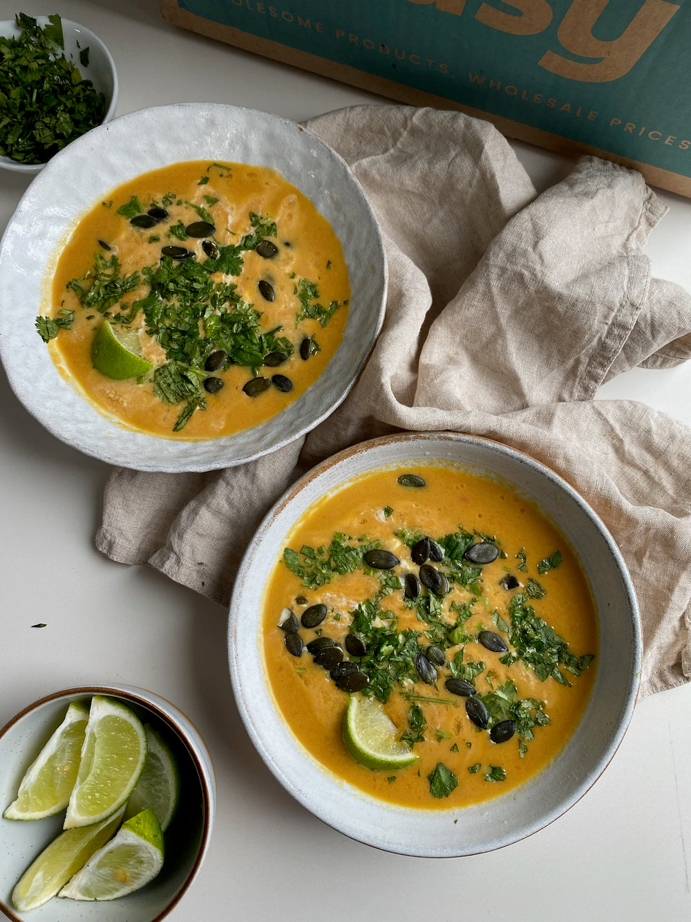Creamy Miso Butternut Squash and Coconut Soup