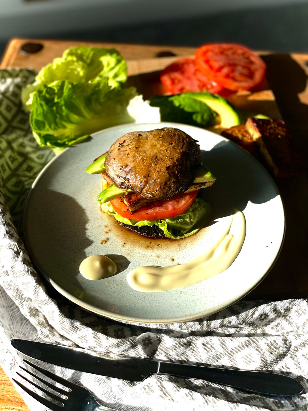 Keto Portobello Mushroom Burger