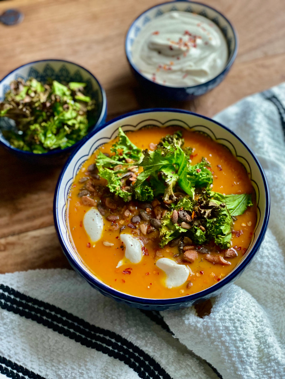 Roasted Carrot And Red Pepper Soup