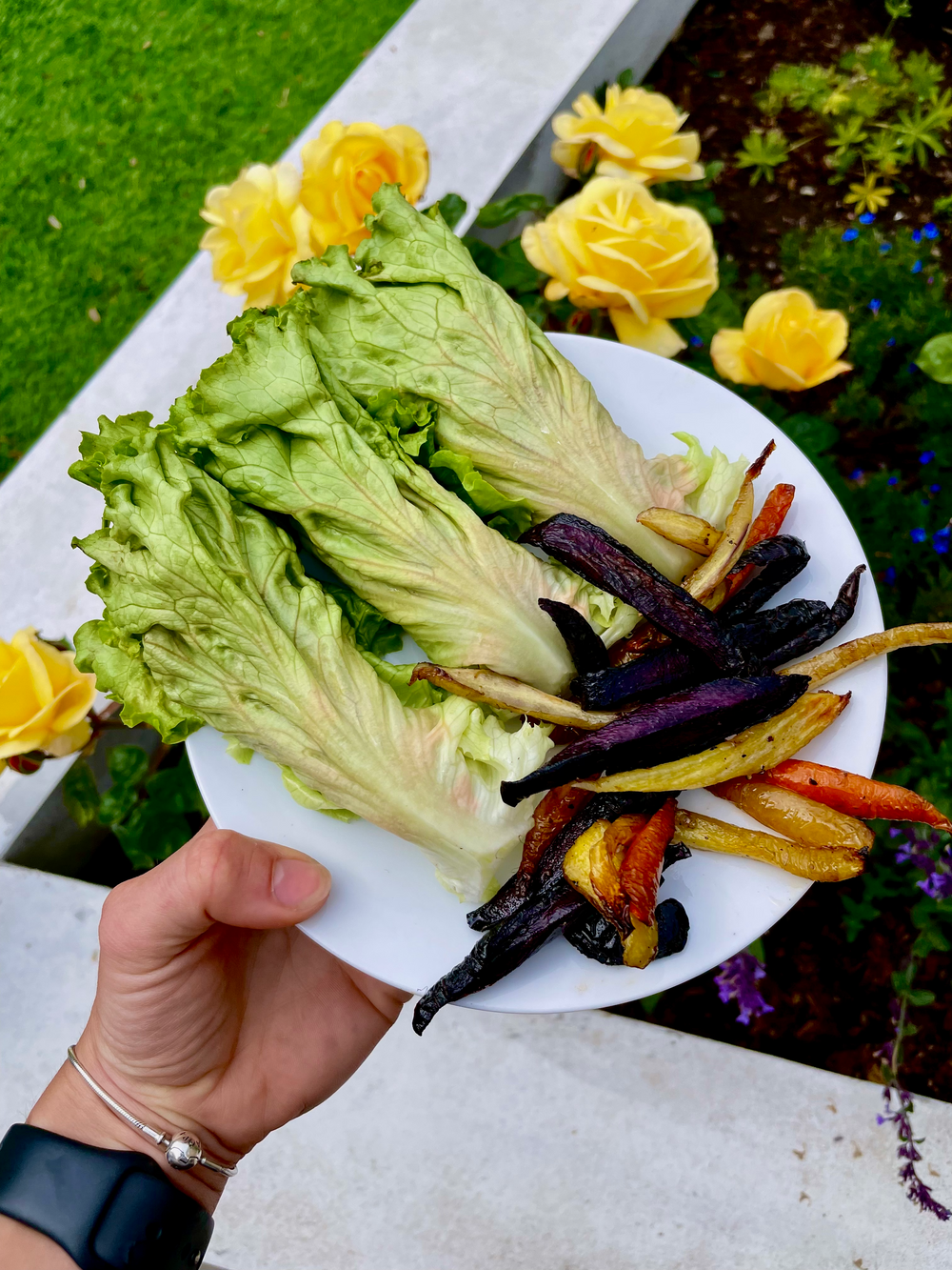 Lettuce Wraps With Carrot Fries