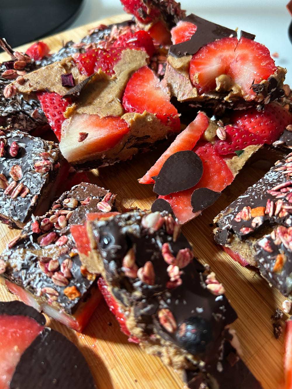 Valentines Strawberry Chocolate Bark