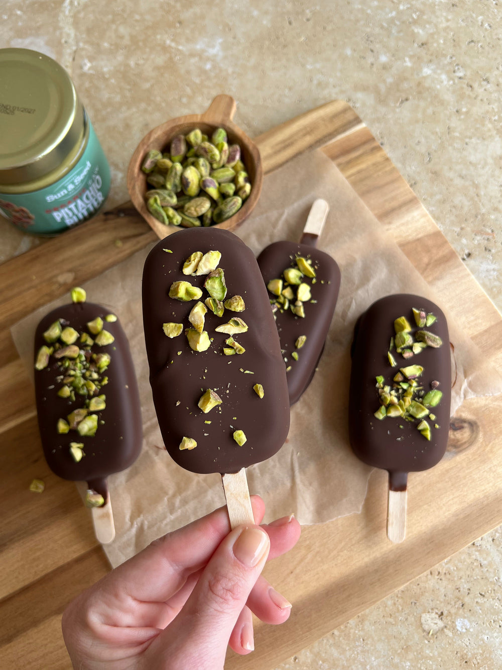 Viral Dubai Chocolate Healthy Magnum Ice Creams
