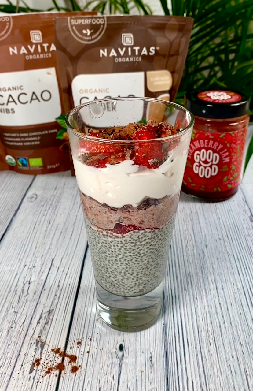 Strawberry Chia Seed Pudding