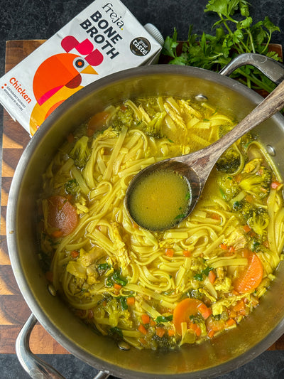 Nourishing Chicken Noodle Soup with Bone Broth