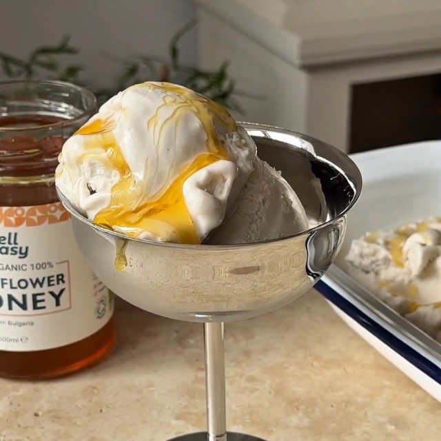 🍯🍦 No-Churn Honey Ice Cream (Dairy-Free) 🍦🍯