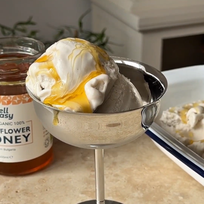 🍯🍦 No-Churn Honey Ice Cream (Dairy-Free) 🍦🍯