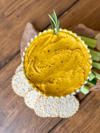 Healthy & Homemade Pumpkin Turmeric Hummus