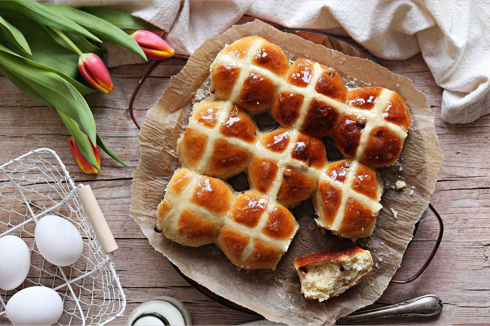 Plant-based Hot Cross Buns