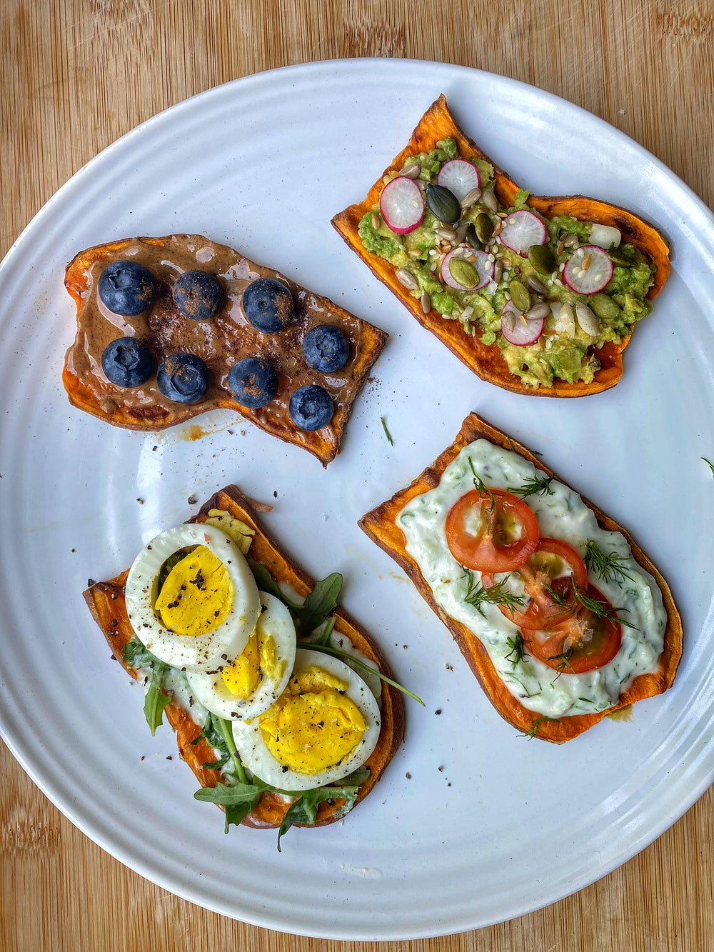 Sweet Potato Toast 4 Ways!
