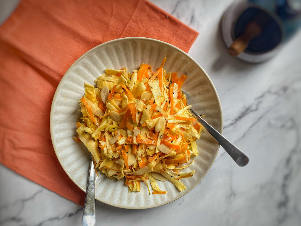 Spiced Indian Root Vegetable Slaw