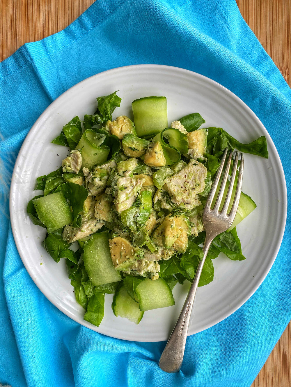Creamy Chicken, Dill and Avocado Salad