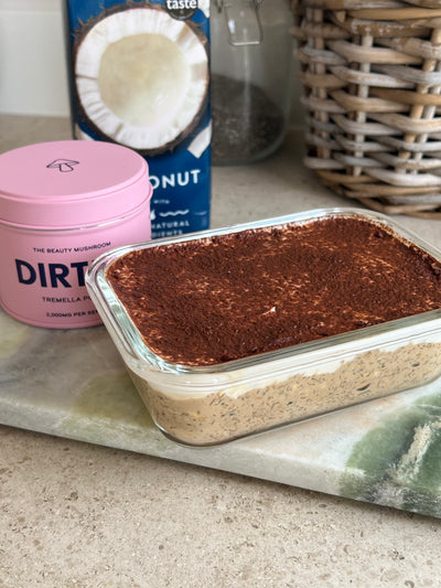 Tiramisu Tremella Mushroom Overnight Oats