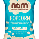 nom organic simply salted popcorn 20g