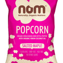 nom organic salted maple popcorn 25g