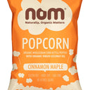 nom organic cinnamon maple popcorn 25g
