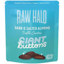 Raw Halo Dark & Salted Almond Truffle Giant Choc Buttons 100g