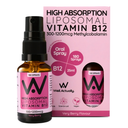Well Actually Vitamin B12 Methycobalamin (300 - 1200mcg) Liposomal Berry Spray