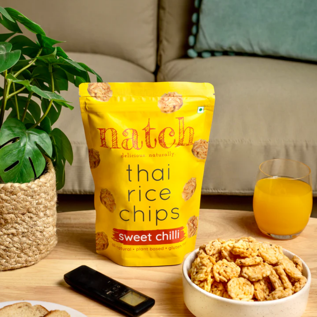 Home Natch Thai Rice Chips Sweet Chilli 100g