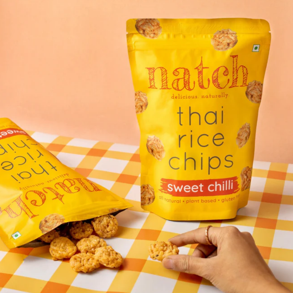 Home Natch Thai Rice Chips Sweet Chilli 100g