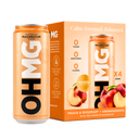 OHMG Peach & Rosemary + Ashwagandha Sparkling Magnesium Water 4x 330ml