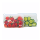 Moon Moon Reusable Silicone Freezer Bags Small 330ml Slim Pouch Set of 2 Clear