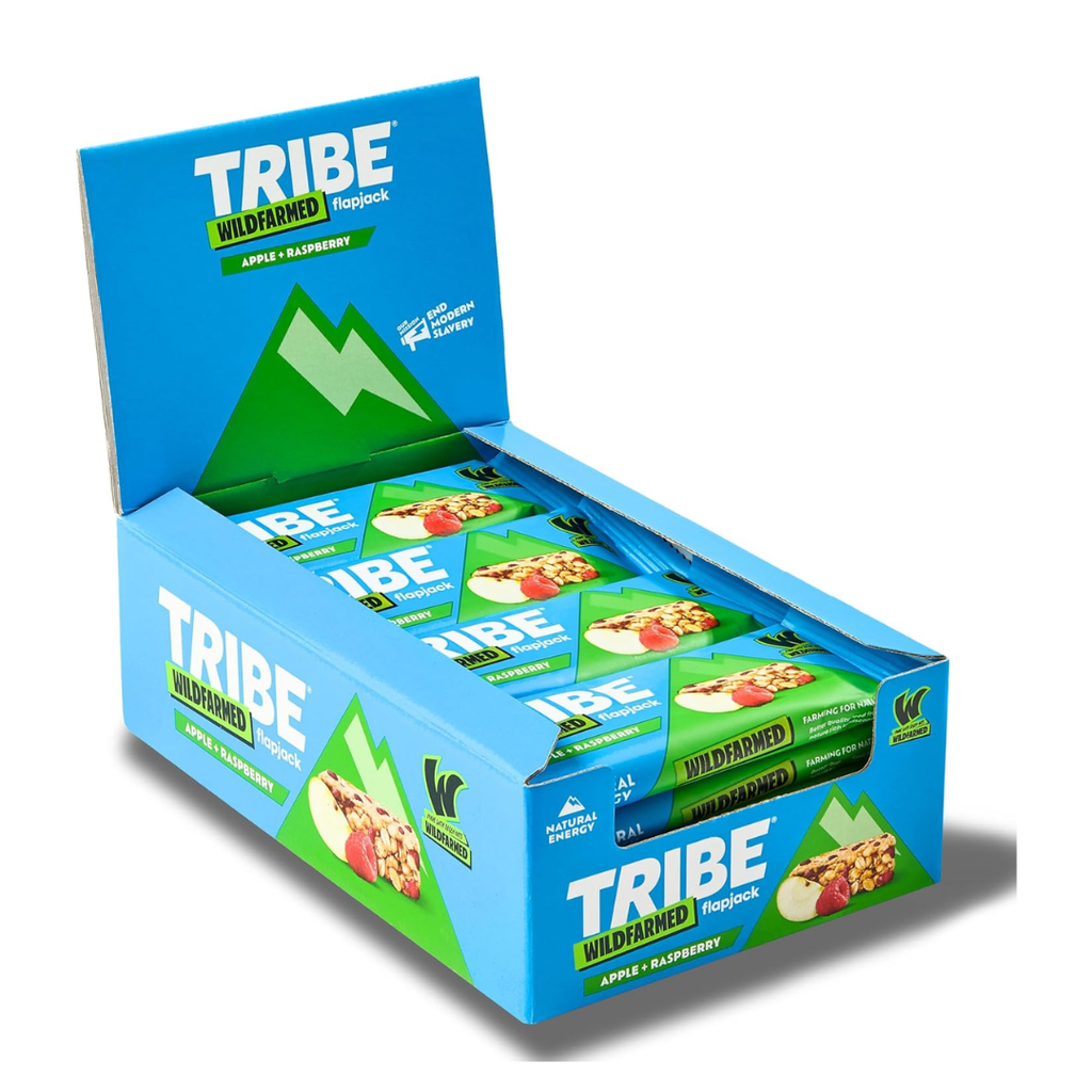 Home TRIBE Wildfarmed Apple & Raspberry Flapjack Multipack 3 x 50g