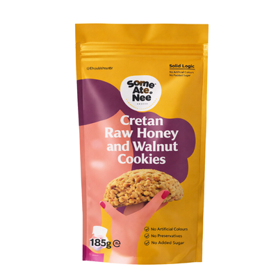 Seven Ate Nine Cretan Raw Honey & Walnut Cookies 185g