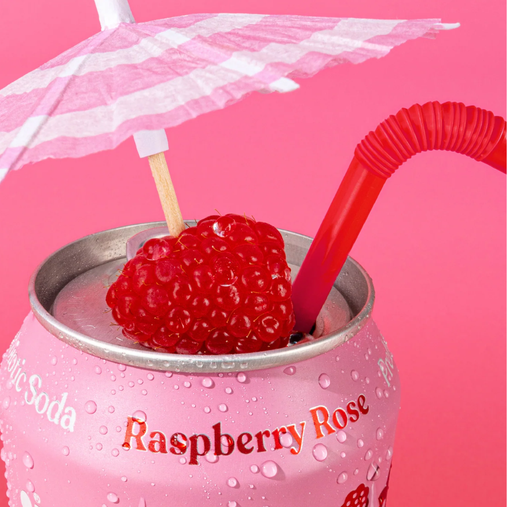 Home Poppi Raspberry Rose Sparkling Soda Can 330ml