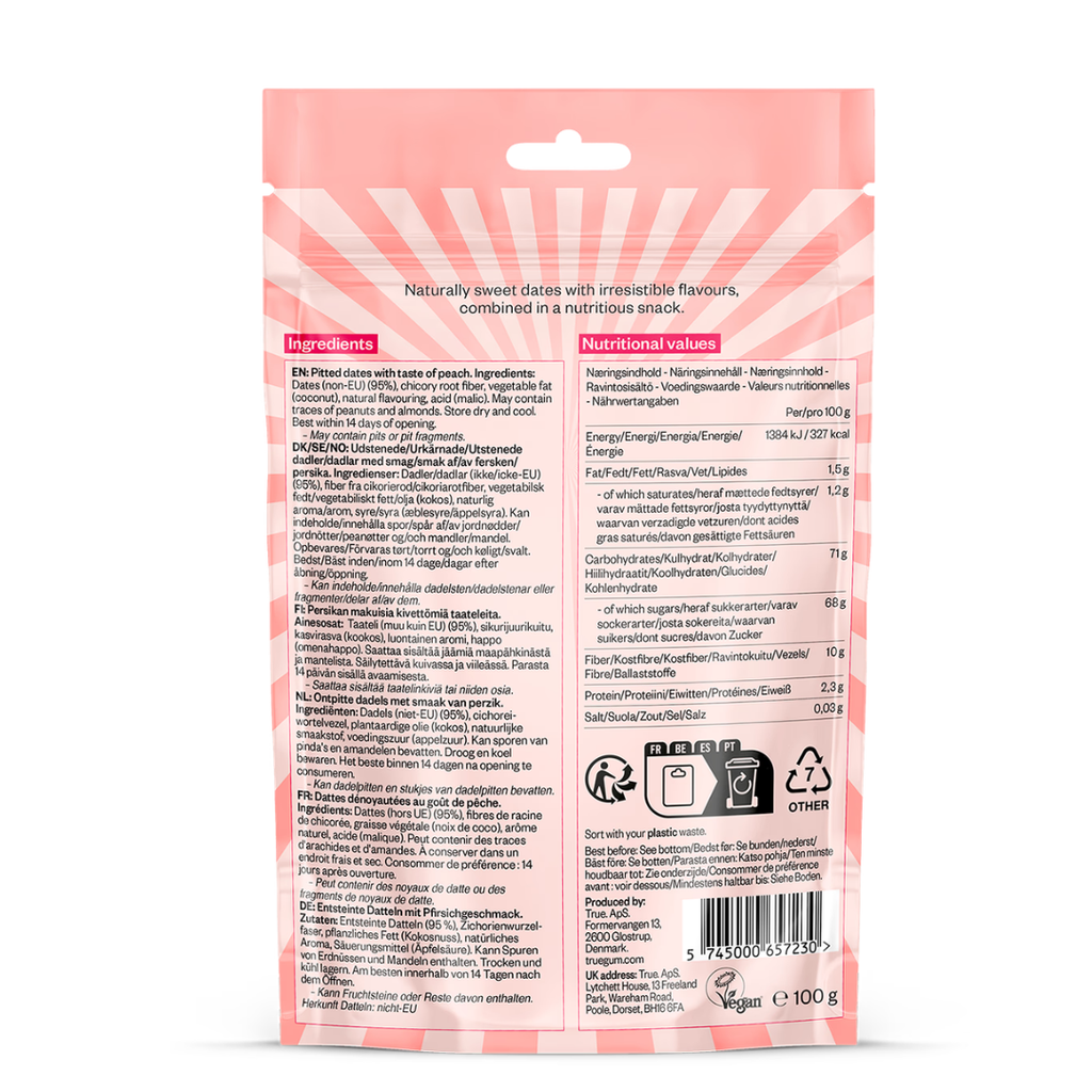 Home True Dates Sweet Peach Box 100g