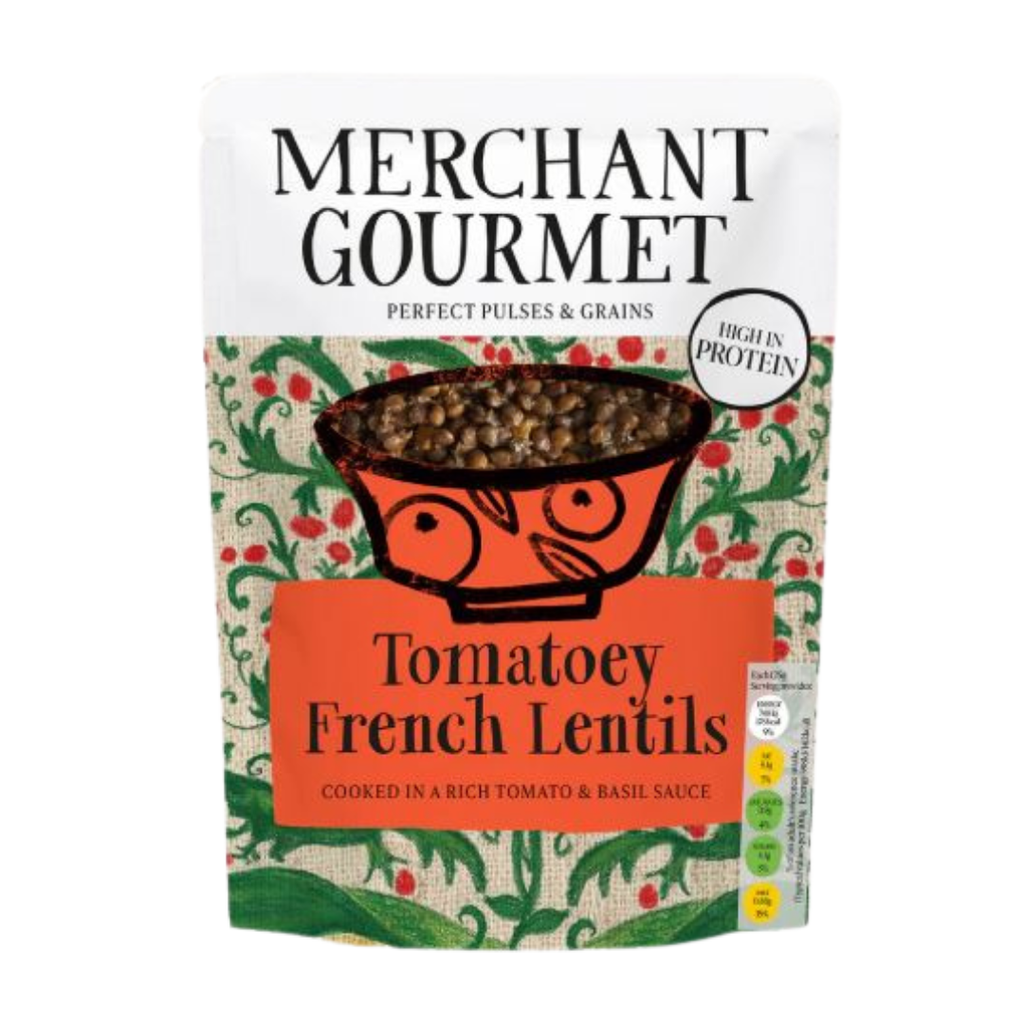 Merchant Gourmet Tomatoey French Puy & Green Lentils 250g