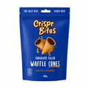 Crispr Bites Salted Caramel Chocolate Filled Waffle Cones 100g