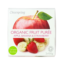 Clearspring Organic Apple, Banana & Strawberry Fruit Purée 2 x 100g