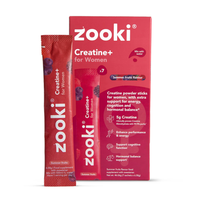 Zooki Creatine+ For Women Powder Summer Fruits Flavour 7 Sachets