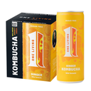 One Living Ginger Sugar Free Kombucha with Turmeric 4 × 250ml