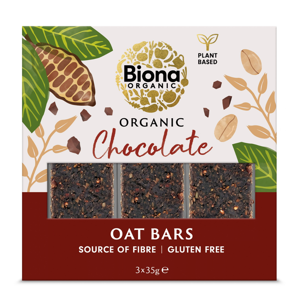 Biona Organic Chocolate Oat Bars Multipack 3 × 35g