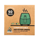 Eco Green Living Compostable Air Fryer Liners 19cm 50 Liners