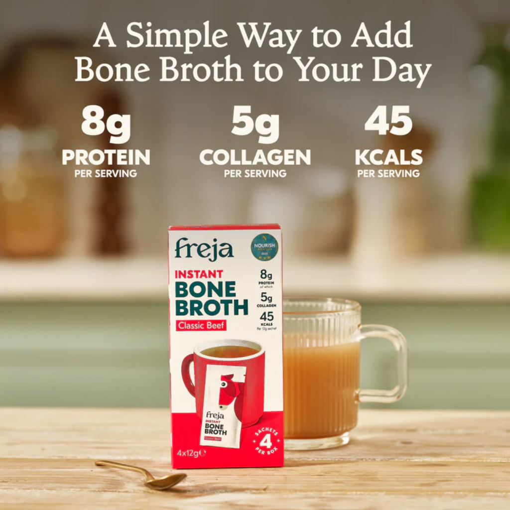 Home Freja Instant Bone Broth Classic Beef 4 sachets x 12g
