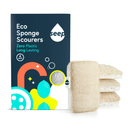 Seep Eco Compostable Sponge with Loofah Scourer 4-Pack